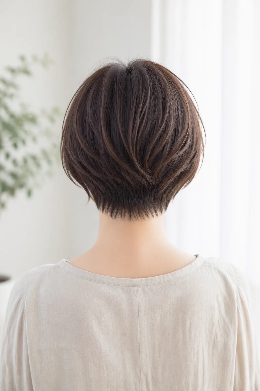 透明感カラーのミディアムスタイル写真
